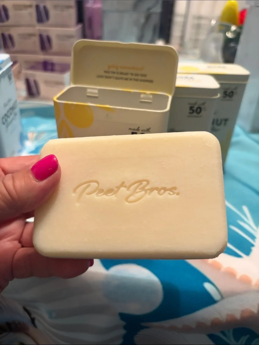 Coconut Shampoo Bar — Lemon & Thyme (Cream/Yellow)